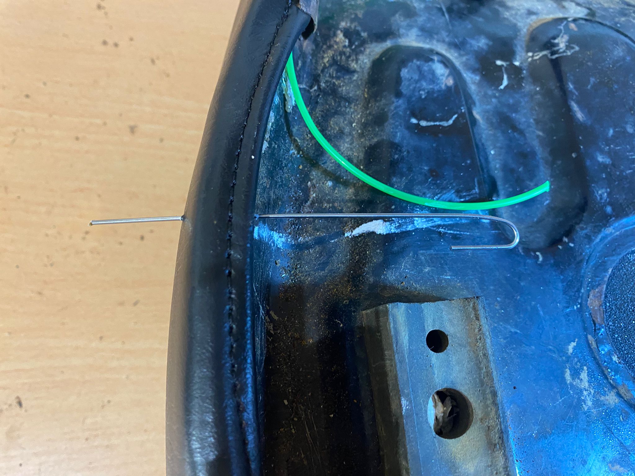 Perçage avec tige pointue