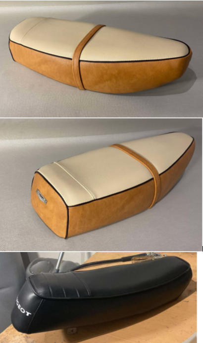 Selle terminée avec la housse montée